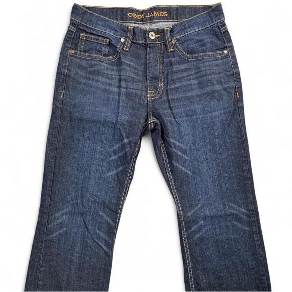 Cody James Straight Leg Blue Denim Jeans Western Rodeo Cowboy Mens 32x32 Zip Fly - Picture 2 of 14